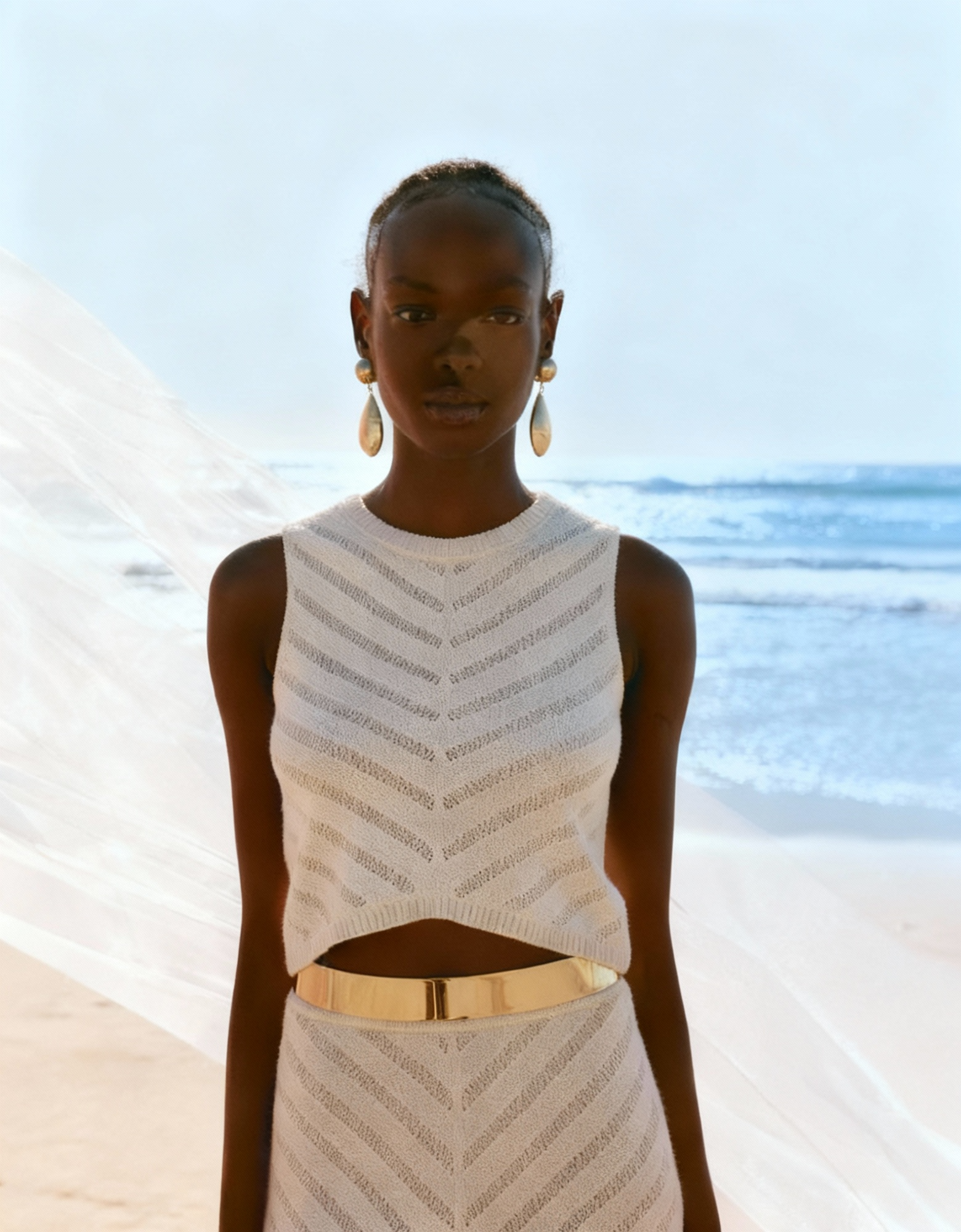 conjunto modal tricot areia brisa