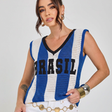 regata tricot arena brasil azul copa 2026 + frete grátis